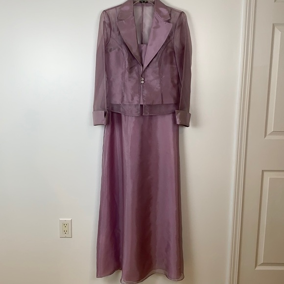 JS Collections Dress With Sheer Jackets Size 8 - Picture 1 of 11